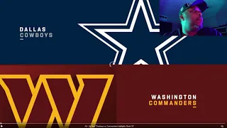 Cowboys @ Washington Reaction Video!!!