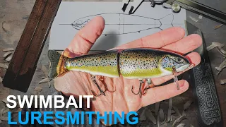Swimbait Luresmithing - making a wooden trout fishing lure