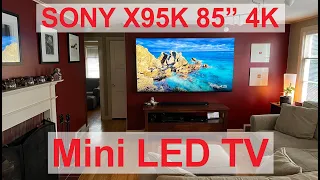 Sony X95K 85"  Mini LED 4K TV initial startup & configuration