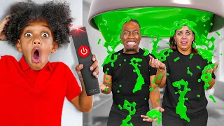 THE PRINCE FAMILY CLUBHOUSE SLIME PRANK **CRAZY REACTION**