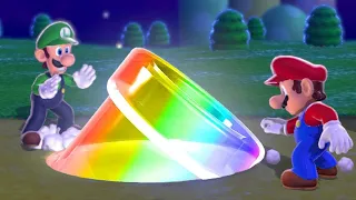 Super Mario 3D World 2-Player Walkthrough - World 1 (All Green Stars & Stamps)