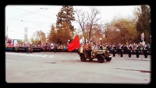 Проезд военной техники на параде Победы  9 мая 2017  Томск 1