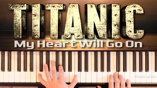 Титаник. (piano cover + ноты) My Heart Will Go On