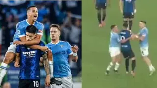 Luiz Felipe sent off for jumping on former teammate Correa after Lazio defeat Inter 3-1