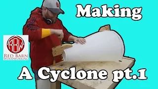 Making a dust collector cyclone from HDPE part 1