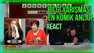 Elraenn Reacting Bilgi Yarışmaları En Komik Anlar 1,2