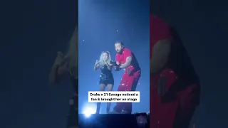 Drake Sees Fan Going CRAZY & BRINGS HER ON STAGE 😳🤯👀