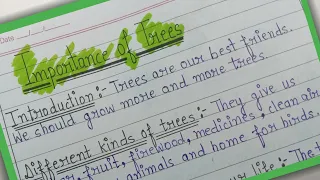 Importance of Trees || Write an Essay on Importance of Trees in English || Short Essay on Trees ||