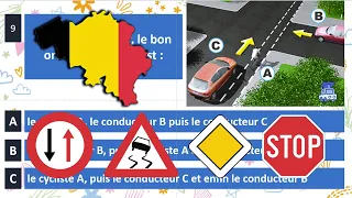 2024 examen théorique permis de conduire Belgique ✅ code de la route Belge test 1