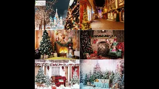 Christmas Backdrops. Merry Christmas Decorations. Рождественские Фоны. Рождественские украшения дома