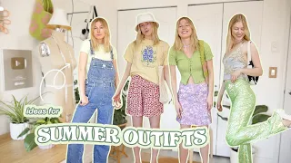 what I am wearing this summer + summer 2021 trends i love | summer thrifted outfit ideas