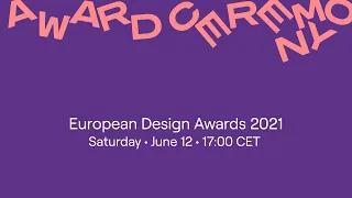 European Design Awards 2021 Award Ceremony