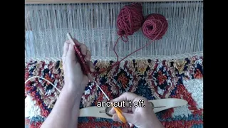 Rya Rug Weaving - at Paivatarmama on Twitch