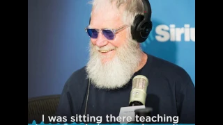 David Letterman shows Jerry Garcia how to play guitar