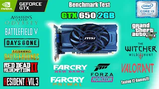 GTX 650 2GB Tested 12 Games (2021) // Worth and Playable?