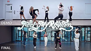 Feel My Rhythm (필마이리듬) - Red Velvet (레드벨벳) | DEMO vs FINAL Choreography Comparison