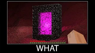 Minecraft wait what meme part 9 realistic minecraft Portal