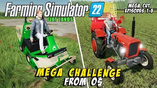 MEGA Challenge from $0 on FLAT MAP🚜Farming Simulator 2022 timelapse 🚜First 5 days🚜