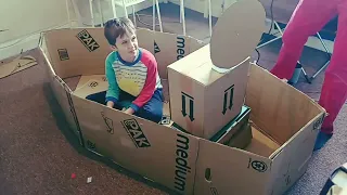 Giant Cardboard Pirate Ship Craft