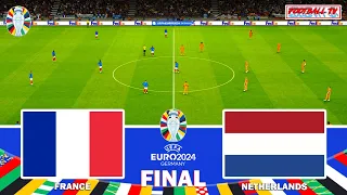 FRANCE vs NETHERLANDS / UEFA EURO 2024 FINAL / Full Match All Goals / PES Gameplay PC