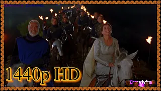 Король Артур и Леди Гвиневра Направляются в Камелот ... момент из фильма (Первый Рыцарь)1995