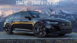 FASTEST NEW RS6 SO FAR? 2.4 SEC 1044HP 2023 AUDI RS6 AVANT STAGE 4 POWERDIVISION - Insane acc&sound