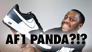 Air Force 1 Two Tone Black White Panda On Foot Sneaker Review QuickSchopes 445 Schopes DV0788 001