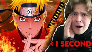 NON Anime Fan Reacts to NARUTO episodes in 1 second - for the first time