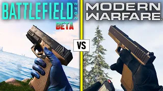 BATTLEFIELD 2042 (beta) vs Call of Duty MODERN WARFARE — Weapons Comparison