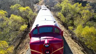 Heritage Diesels on the Weka Pass Railway - by Drone