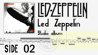 Led Zeppelin - Led Zeppelin Full Album Part 02 Drum Transcription @chamisdrums   #drumtabs