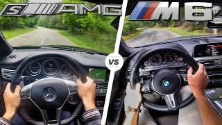 BMW M6 vs Mercedes AMG CLS 63 S Acceleration TOP SPEED POV & Sound by AutoTopNL