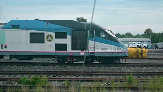 Amtrak Turboliner RTL-III Train in  New Brunswick, NJ