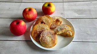 Fried battered Apple rings ❗ Apple fritters