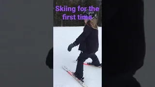 Skiing for the first time
