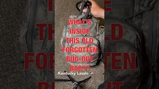 What’s inside this old forgotten bug-out bag??