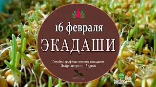 Лечебно-профилактическое голодание.16 февраля 2023 года /Виджая Экадаши Врата