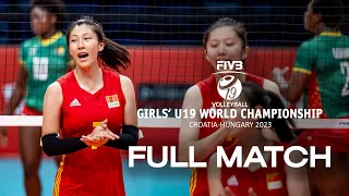 EGY🇪🇬 vs. CHN🇨🇳 - Full Match | Girls' U19 World Championship | Pool A