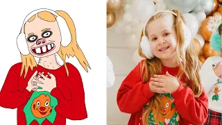 Diana & Roma - Christmas with my friend drawing meme