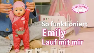Baby Annabell Emily Lauf mit mir 🥰💖 Lauflernpuppe mit Krabbelfunktion und Sound | Baby Annabell