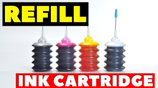 How to Refill Canon Ink Cartridge - Refill Ink for Printer - Refill Ink Cartridge