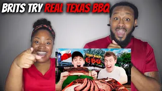 🇬🇧 American Couple Reacts "Brits Try REAL TEXAS BBQ For The First Time!!"