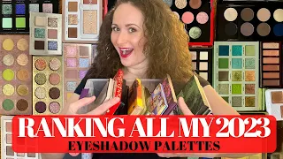RANKING ALL THE EYESHADOW PALETTES I USED IN 2023 | Martini Monday #19
