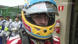 Fernando Alonso after the race Brazilian GP 2012