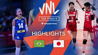 🇧🇷 BRA vs. 🇯🇵 JPN - Highlights Quarter Finals | Women's VNL 2022