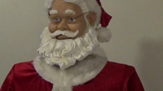 Gemmy Animated Life-Size 5ft Dancing Santa (Flat Base Model)
