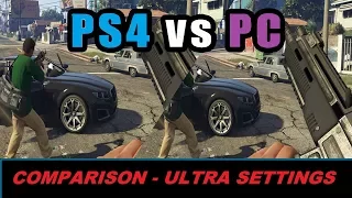 Grand Theft Auto 5 / GTA 5 – PC vs. PS4 Detailed Graphics Comparison [FullHD| GTX 1050 Ti + I5 7400