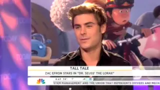 Zac Efron Addresses Red Carpet Condom Drop During "Today" Interview with Matt Lauer -- 03.01.12