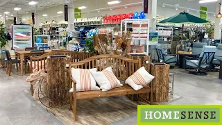 HOME SENSE PATIO FURNITURE OUTDOOR ARMCHAIRS SOFAS TABLES SHOP WITH ME SHOPPING STORE WALK THROUGH