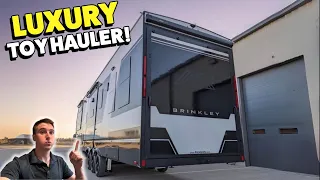 The BEST Toy Hauler I Have Ever Seen! Brinkley Model G 3500 FULL Walkthrough and Features